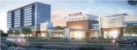  ?? CHURCHILL DOWNS INC./RUSH STREET GAMING ?? A rendering of the proposed Rivers Casino Waukegan.