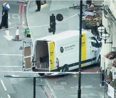  ??  ?? Youssef Zaghba was one of three terrorists who used this van to mow down pedestrian­s on London Bridge before launching knife attacks against Saturday night revellers in Borough Market