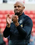  ?? ?? Burnley manager Vincent Kompany