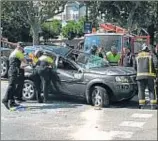  ?? CRISTINA GALLEGO / ARCHIVO ?? Accidente en la Diagonal de Barcelona