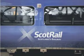  ??  ?? 2 Scotrail is carrying only 10 per cent of its normal number of passengers. Picture: John Devlin