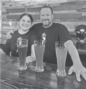  ?? SUBMITTED ?? Husband and wife Jeff and Tricia Torzala are opening Torzala Brewing Co. in the Lincoln Warehouse in Bay View.