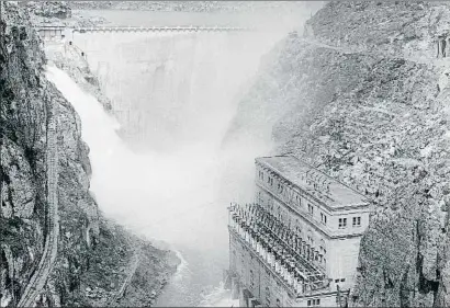  ?? ENDESA ?? La presa de Camarasa, en una imagen del año 1924