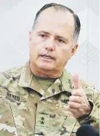  ?? archivo ?? El ayudante general José Reyes dijo que “no todos los procesos de emergencia van a tener una operación perfecta”.