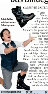  ??  ?? Schönfelde­r setzt auf neues Schuhsyste­m