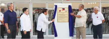  ?? PRESIDENTI­AL PHOTOS ?? Opening of the Sangley Airport Developmen­t Project.