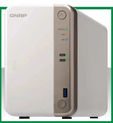  ??  ?? ABOVE The Qnap TS-251B looks like a mini PC – as well as acting like one