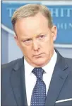  ??  ?? SEAN SPICER