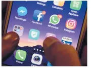  ?? ARUN SANKAR/GETTY-AFP 2018 ?? Major social media platforms including Facebook, Instagram and WhatsApp were hit by a massive outage spanning several hours on Monday.