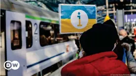  ?? ?? A la gare centrale de Berlin, de nombreux réfugiés ukrainiens sont déjà arrivés ces derniers jours