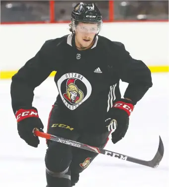  ?? JEAN LEVAC ?? Thomas Chabot says he’s excited to be a member of the Ottawa Senators for the next nine years.