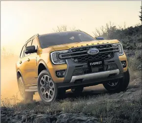  ?? ?? LIMITED: Ford has announced ‘limited numbers’ of the Everest Wildtrak special edition will be available in Australia.