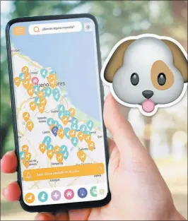  ?? FOTOS: GZAMYPETS ?? INTERACTIV­O. Así es el mapa en el que se registran las búsquedas.