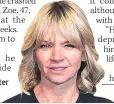  ??  ?? SUPPORTIVE TV presenter Zoe Ball tried to help Billy