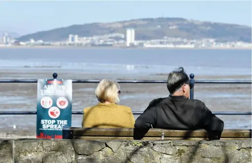  ?? Picture: Gayle Marsh ?? Up to six people from any number of households can meet outdoors in Wales from Saturday.