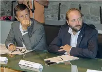  ??  ?? In corsa Giorgio Gori, candidato governator­e, e Matteo Rossi, in corsa per il Consiglio regionale