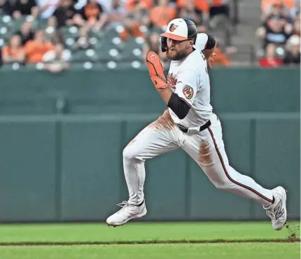  ?? TOMMY GILLIGAN/USA TODAY SPORTS ?? The Orioles’ Colton Cowser is off and running early in 2024 with a .364 average in 21 games.