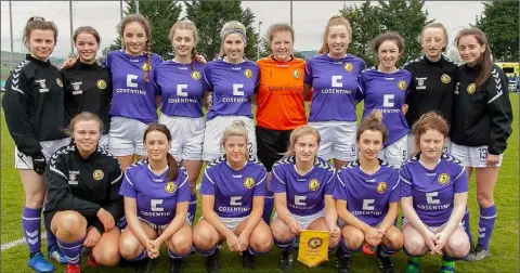  ??  ?? The All-Ireland winning Under-19 women’s soccer squad.