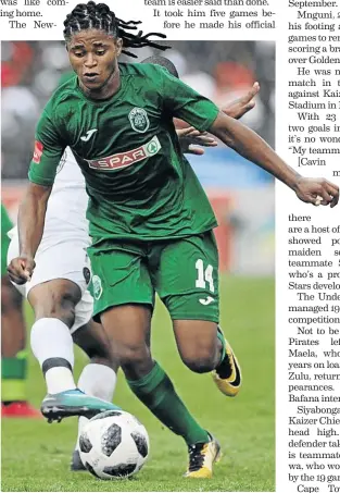  ?? / SYDNEY MAHLANGU/ BACKPAGEPI­X ?? It took Siyethemba Mnguni five games before he made his PSL debut with AmaZulu.