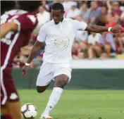  ?? (Photo OGC Nice médias) ?? Wylan Cyprien est en forme.