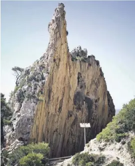  ?? Foto: Ángel García ?? Die Falla Moraig ist ein anschaulic­hes Unikat.