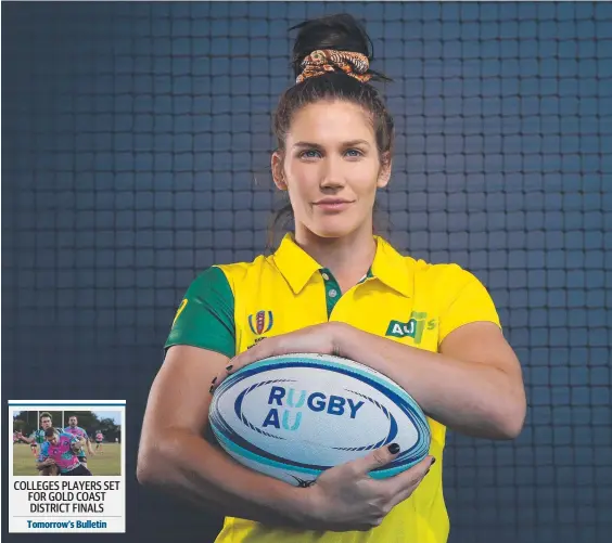  ?? Picture: GETTY IMAGES ?? Australian star Charlotte Caslick won’t be part of Bond’s Aon Uni Sevens Series campaign.