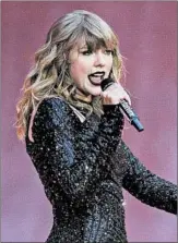  ?? JOEL C RYAN/INVISION ?? Taylor Swift performs at a London concert in June.