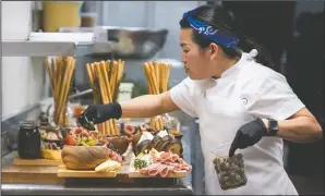  ?? JESSICA BROOKS/HBO MAX VIA AP ?? This image released by HBO Max shows Chef Pauline in a scene from the four-part documentar­y series, “The Event,” which shows the intense planning and details that go into high-profile catering. The series premieres on HBO Max on Jan. 14.