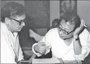  ?? HT PHOTO ?? Gulzar and▪RD Burman in 1986