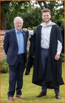  ??  ?? The grandson and namesake of ex-Scotland manager Craig Brown has set his sights on a future in profession­al football after graduating from the University of Stirling. Craig – one of around 2,300 students to graduate from Stirling this summer – has enjoyed a successful spell with the university’s men’s first team