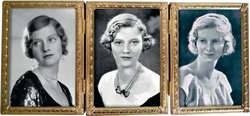  ??  ?? Three sisters: Aileen (1904-99), Maureen (1907-98) and Oonagh Guinness (1910-95)