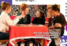  ??  ?? Will it be happy families as Fiz and Ty welcome Jade into their home?