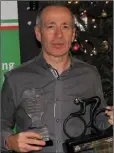  ??  ?? Most-improved male cyclist Paul McCartne y.