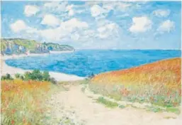  ?? Image provided by The Denver Art Museum ?? “Claude Monet: The Truth of Nature” will include more than 100 paintings by the French Impression­ist including the 1882 work “Path in the Wheat Fields at Pourville.”