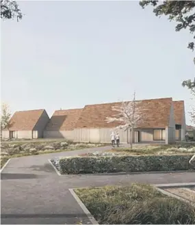  ?? ?? An artist’s impression of the Yapton crematoriu­m plans