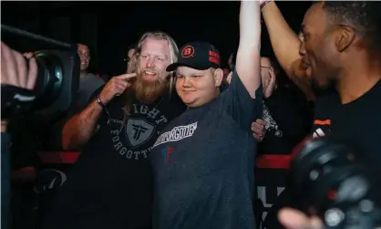  ?? Photograph: Bellator ?? Mixed martial arts fighter Justin Wren, left, and Rayden Overbay.