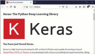  ??  ?? Keras permet de créer un modèle en ajoutant des couches successive­s, ce qui le rend très pratique pour réaliser rapidement des prototypes.