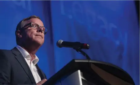  ?? LIAM RICHARDS/THE CANADIAN PRESS FILE PHOTO ?? Brad Wall, the Saskatchew­an premier, threatened last week to launch a constituti­onal battle to protect his province from Ottawa’s carbon tax plan.