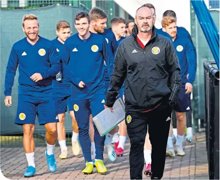  ??  ?? As things stand, Steve Clarke won’t have much time with his players ahead of the Euro 2020 Play-off with Israel