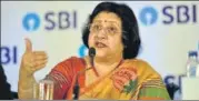  ?? MINT/FILE ?? SBI Chairman Arundhati Bhattachar­ya