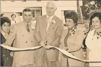  ??  ?? Here we see the official ribbon cutting for the opening of Raymond’s Department Store in 1972. From left to right are Brad Rahey, Raymond Rahey, MLA Dr. Tom McKeough, Vivian Rahey (Raymond’s wife), and Eva Rahey Shwery.