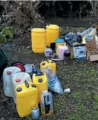  ?? SUPPLIED ?? Chemicals and equipment discovered in 2016 during a police raid.