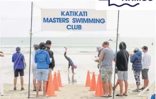  ??  ?? One happy finisher at the 2020 Orokawa to Waihī Beach 2km Ocean Swim. PHOTO: Supplied.