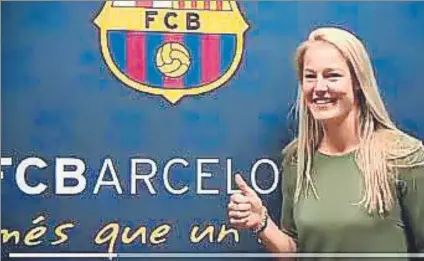  ?? FOTO: FCB ?? La holandesa Stefanie Van der Gragt, defensa central procedente del Ajax, reforzará al equipo de Fran Sánchez