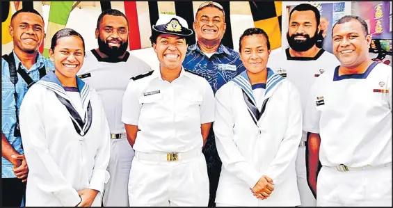  ?? Picture: JONA KONATACI ?? The Fiji Navy was also part of the World Maritime Day celebratio­ns last month.