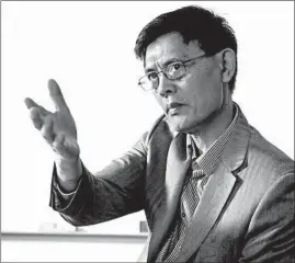  ?? MICHAEL BRYANT/PHILADELPH­IA INQUIRER ?? Physics professor Xiaoxing XI was charged with —and then abruptly cleared of — spying.