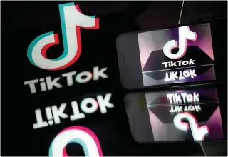  ?? ?? This photograph taken on March 7, 2024 in Nantes shows the logo of social media platform TikTok. (Photo by LOIC VENANCE / AFP)
