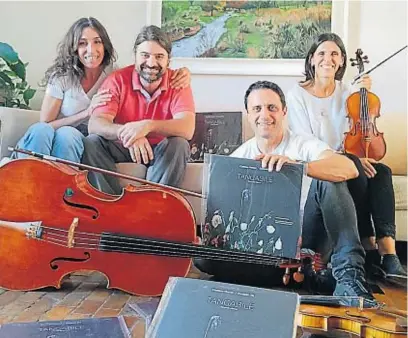  ?? PRENSA CUARTETO NUMEN ?? CUARTETO NUMEN. El grupo decidió invertir para que el disco “Tangábile” saliera en formato físico.