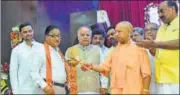  ?? HT PHOTO ?? CM Yogi Adityanath on Monday dedicated projects worth ₹75 crore at BRD Medical College in Gorakhpur.