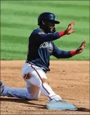  ?? CURTIS COMPTON/CURTIS.COMPTON@AJC.COM ?? Guillermo Heredia is 6-for-25 (.240) in 14 spring games. The Braves claimed him off waivers in February to bolster outfield depth.